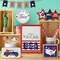 12 Pcs Patriotic Tiered Tray Decor Set Red White Blue Memorial Day Table Decor Rustic Farmhouse 4th of July Decoration for Independence Day 250th Anniversary Home Kitchen